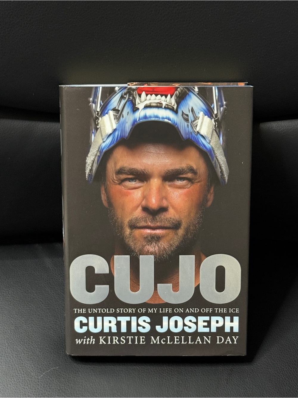 Curtis Joseph 'Cujo' Hardcover Book - Black/Blue Cover